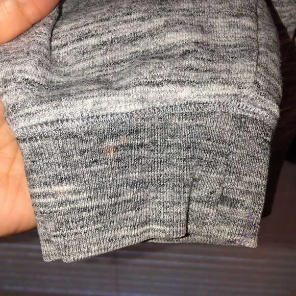 PINK VS L Heathered Gray Crewneck High Low Pullover Black Tie Dye PINK - Picture 8 of 15
